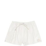 Pantaloncini con coulisse in bianco opaco 
