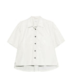 Camicia a maniche corte in pelle Avril in beige Haikure - donna 