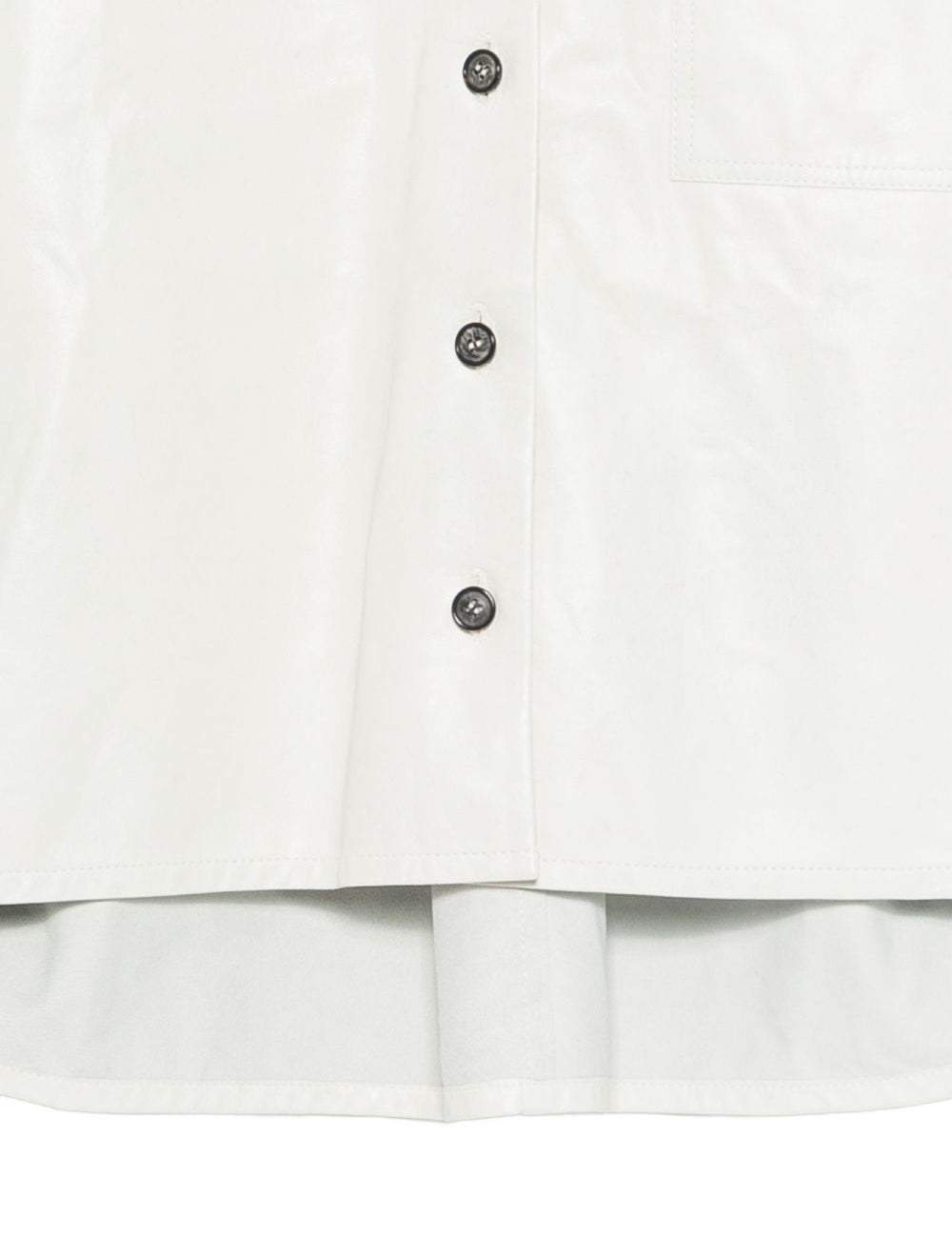 Camicia a maniche corte in pelle Avril in beige Haikure - donna 