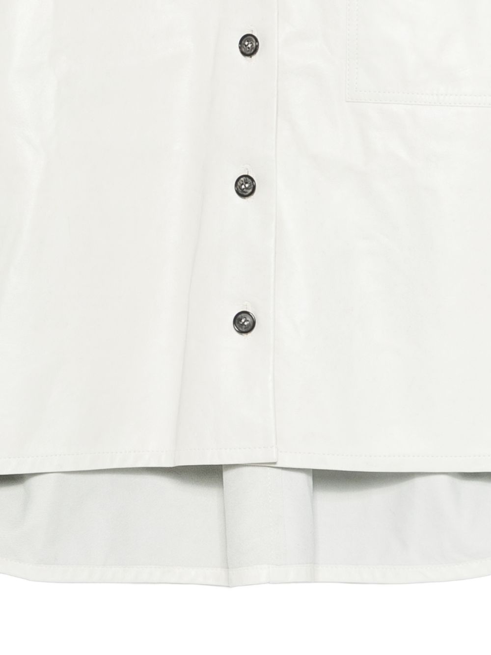 Camicia a maniche corte in pelle Avril in beige Haikure - donna 