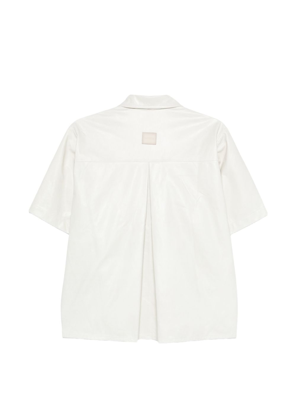 Camicia a maniche corte in pelle Avril in beige Haikure - donna 