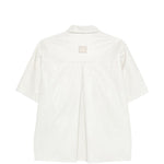Camicia a maniche corte in pelle Avril in beige Haikure - donna 