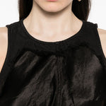 Abito midi con frange in nero Haikure - donna 