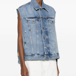 Gilet denim in blu Haikure - donna 