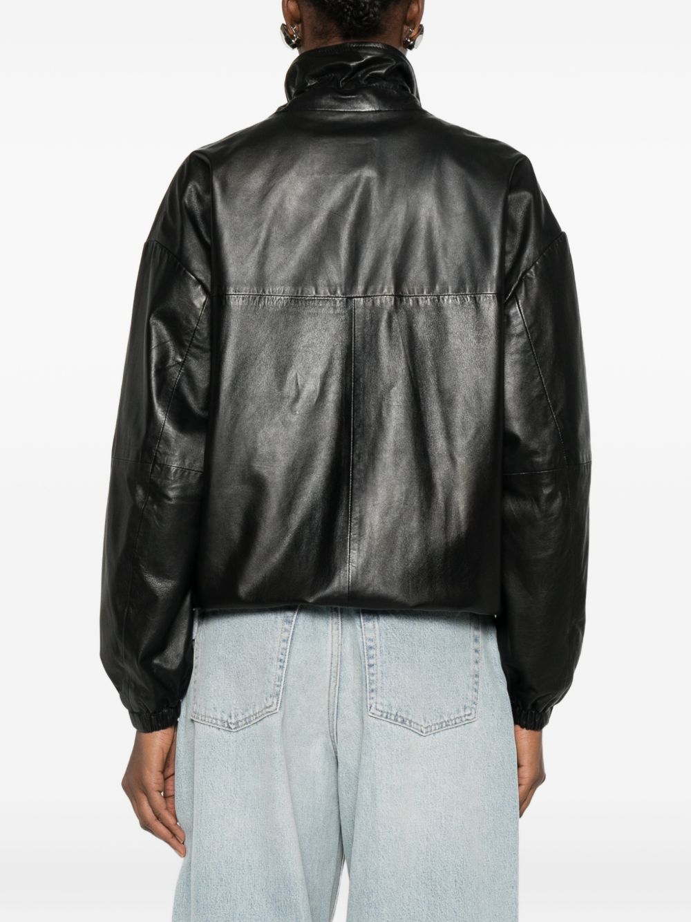 Giacca Jordan in pelle nero Haikure - uomo 