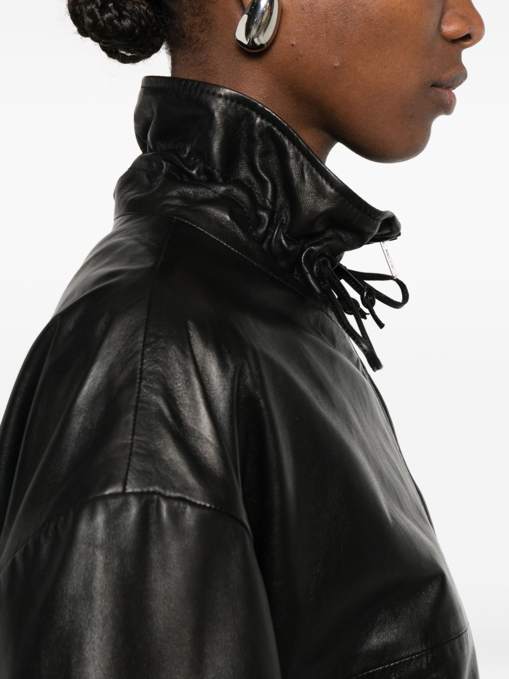 Giacca Jordan in pelle nero Haikure - uomo 