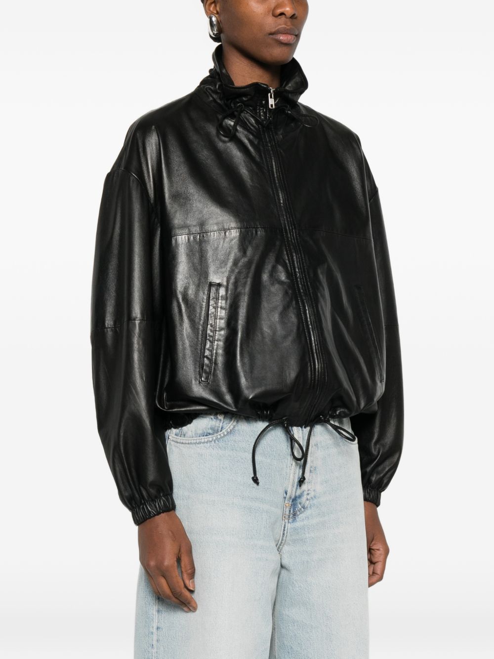 Giacca Jordan in pelle nero Haikure - uomo 