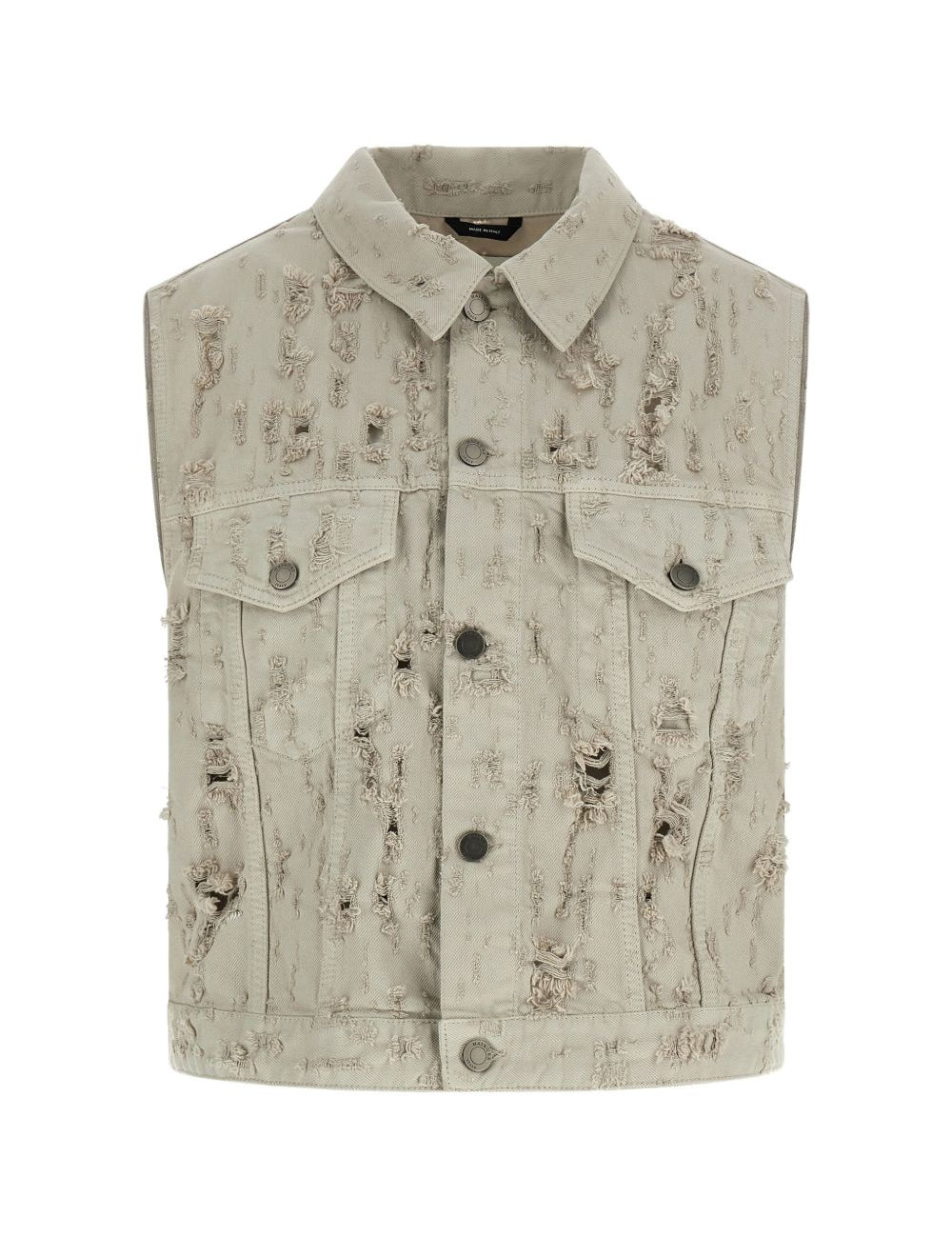 Gilet in denim effetto lavorato ryder in grigio Haikure - donna 
