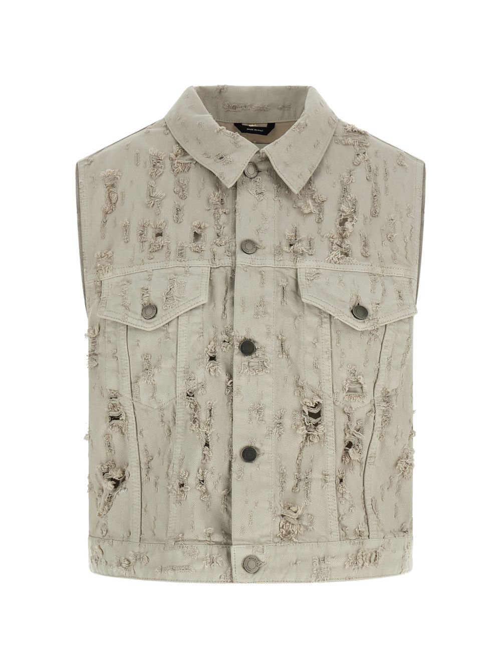 Gilet in denim effetto lavorato ryder in grigio Haikure - donna 