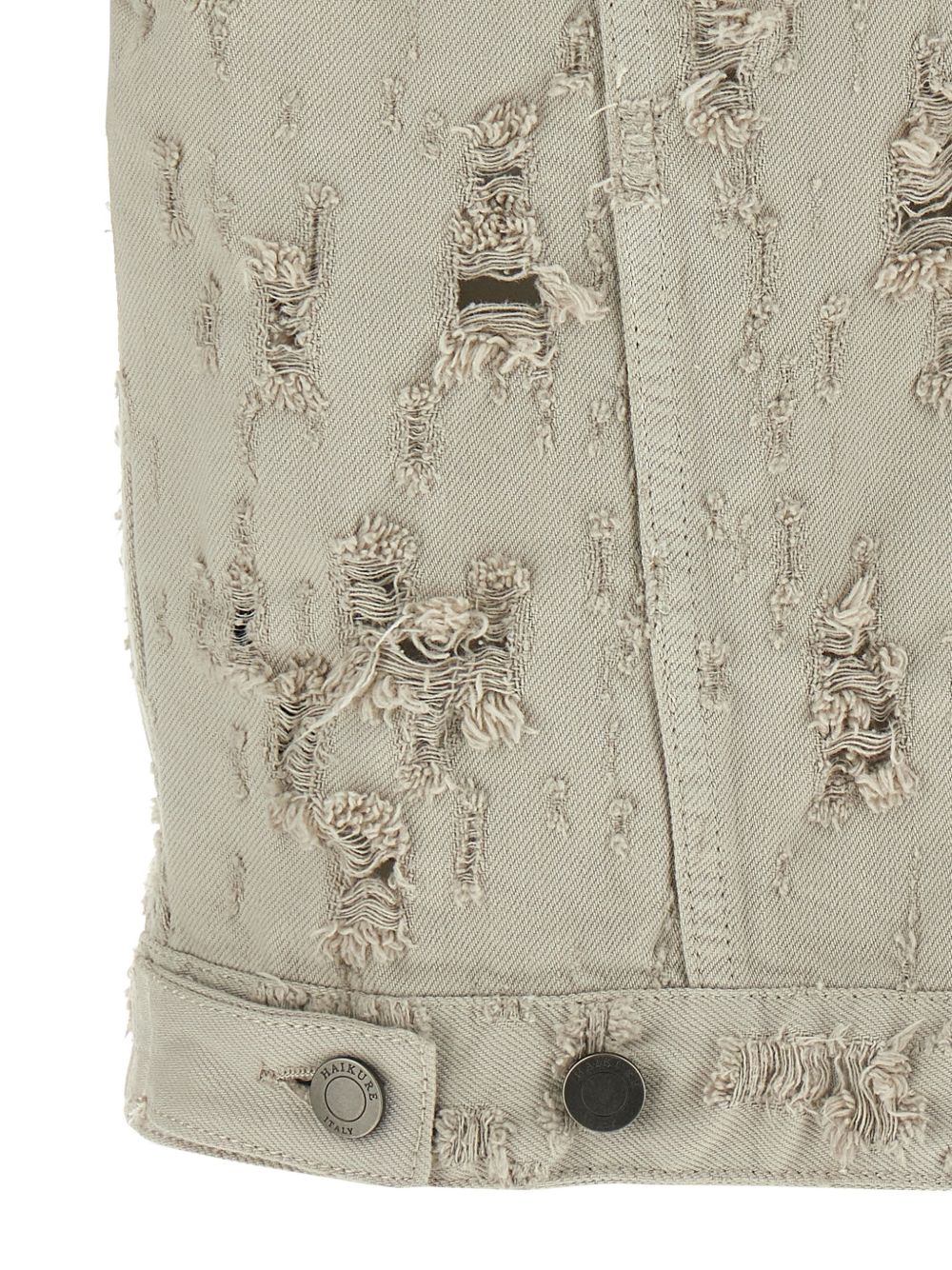 Gilet in denim effetto lavorato ryder in grigio Haikure - donna 