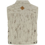 Gilet in denim effetto lavorato ryder in grigio Haikure - donna 