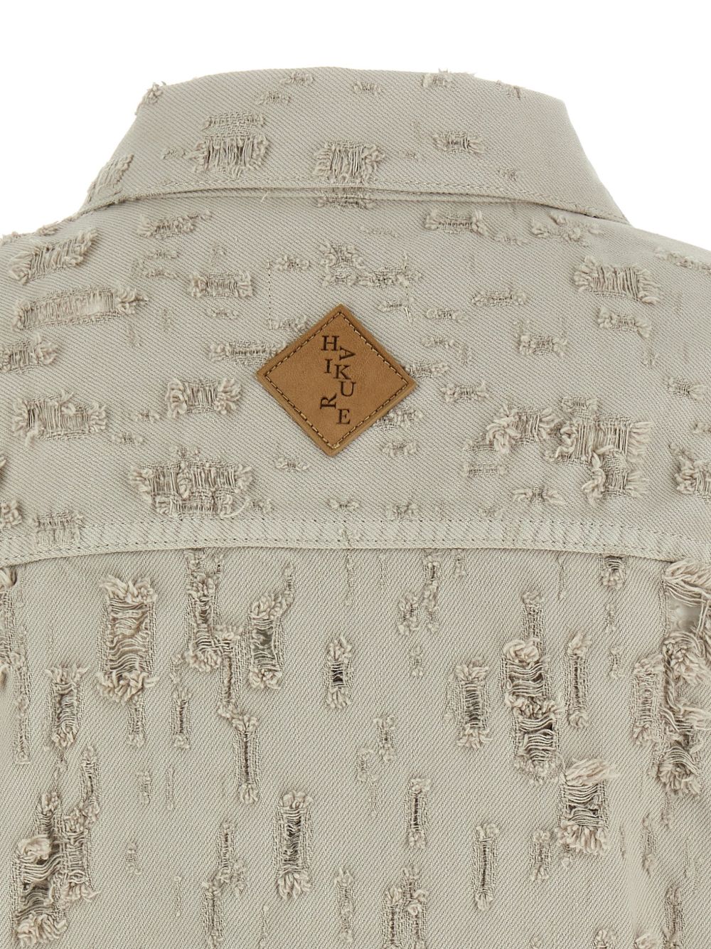 Gilet in denim effetto lavorato ryder in grigio Haikure - donna 