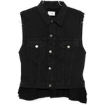 Gilet con frange Ryder Buton in nero Haikure - donna 