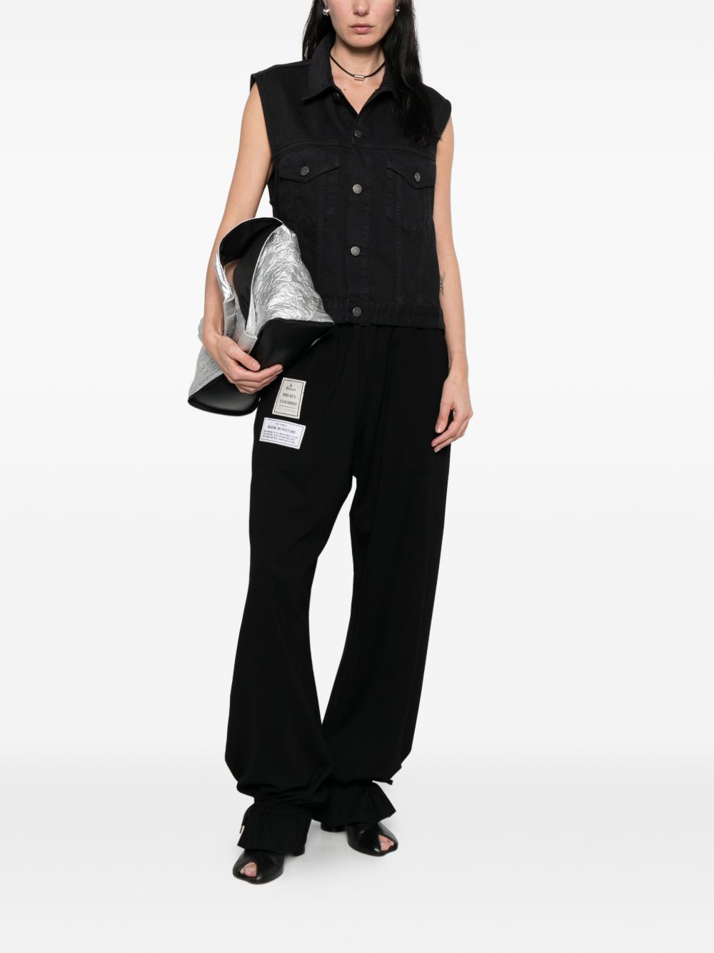 Gilet con frange Ryder Buton in nero Haikure - donna 