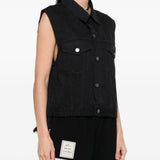Gilet con frange Ryder Buton in nero Haikure - donna 