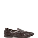 Mocassini intrecciata in marrone Henderson baracco - uomo 