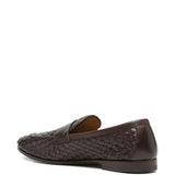 Mocassini intrecciata in marrone Henderson baracco - uomo 
