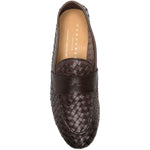 Mocassini intrecciata in marrone Henderson baracco - uomo 