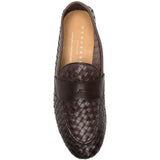Mocassini intrecciata in marrone Henderson baracco - uomo 