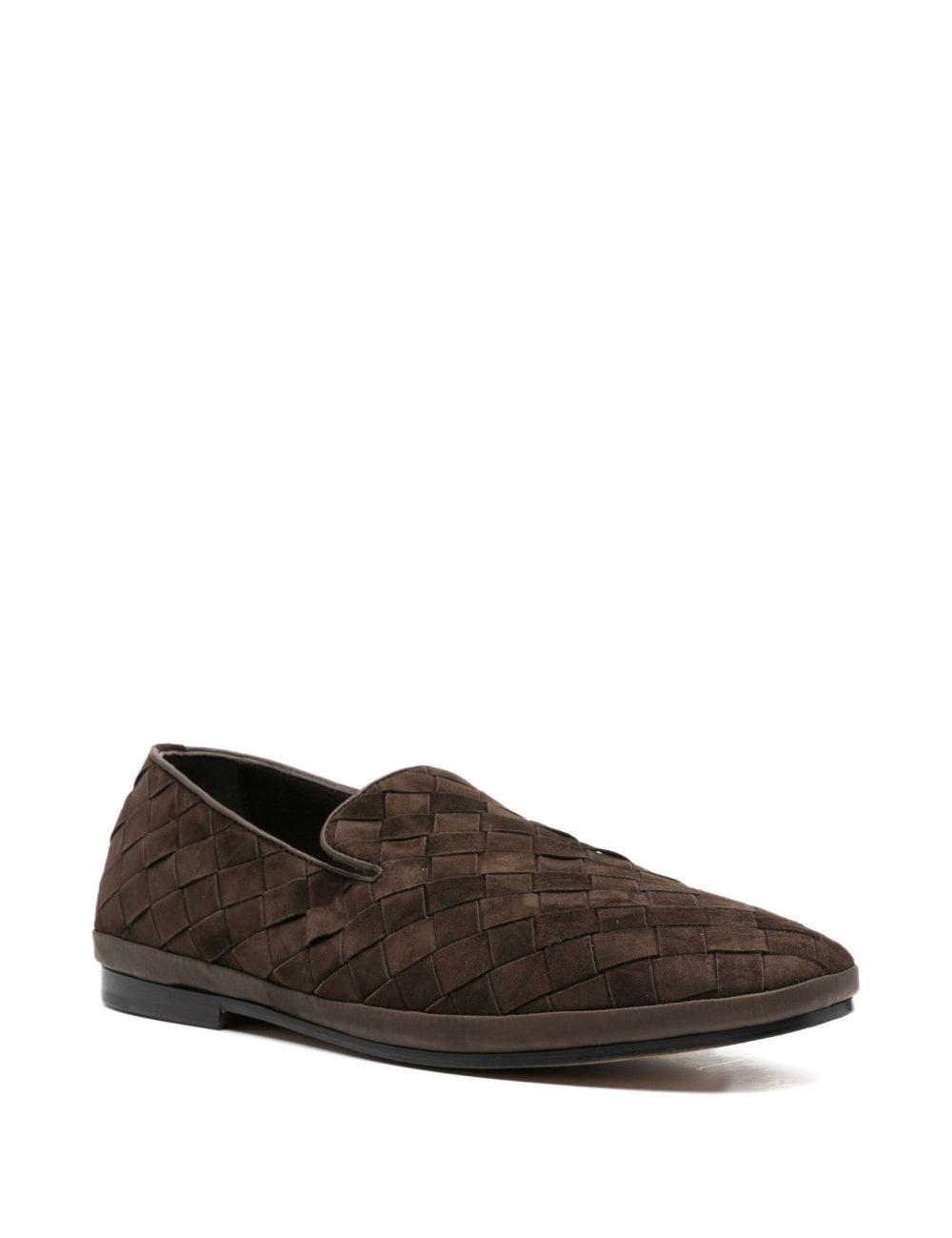 Mocassini intrecciati in marrone Henderson baracco - uomo 