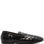 Mocassini Guinea con punta quadrata in nero Henderson baracco - uomo 