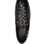 Mocassini Guinea con punta quadrata in nero Henderson baracco - uomo 