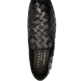 Mocassini Guinea con punta quadrata in nero Henderson baracco - uomo 