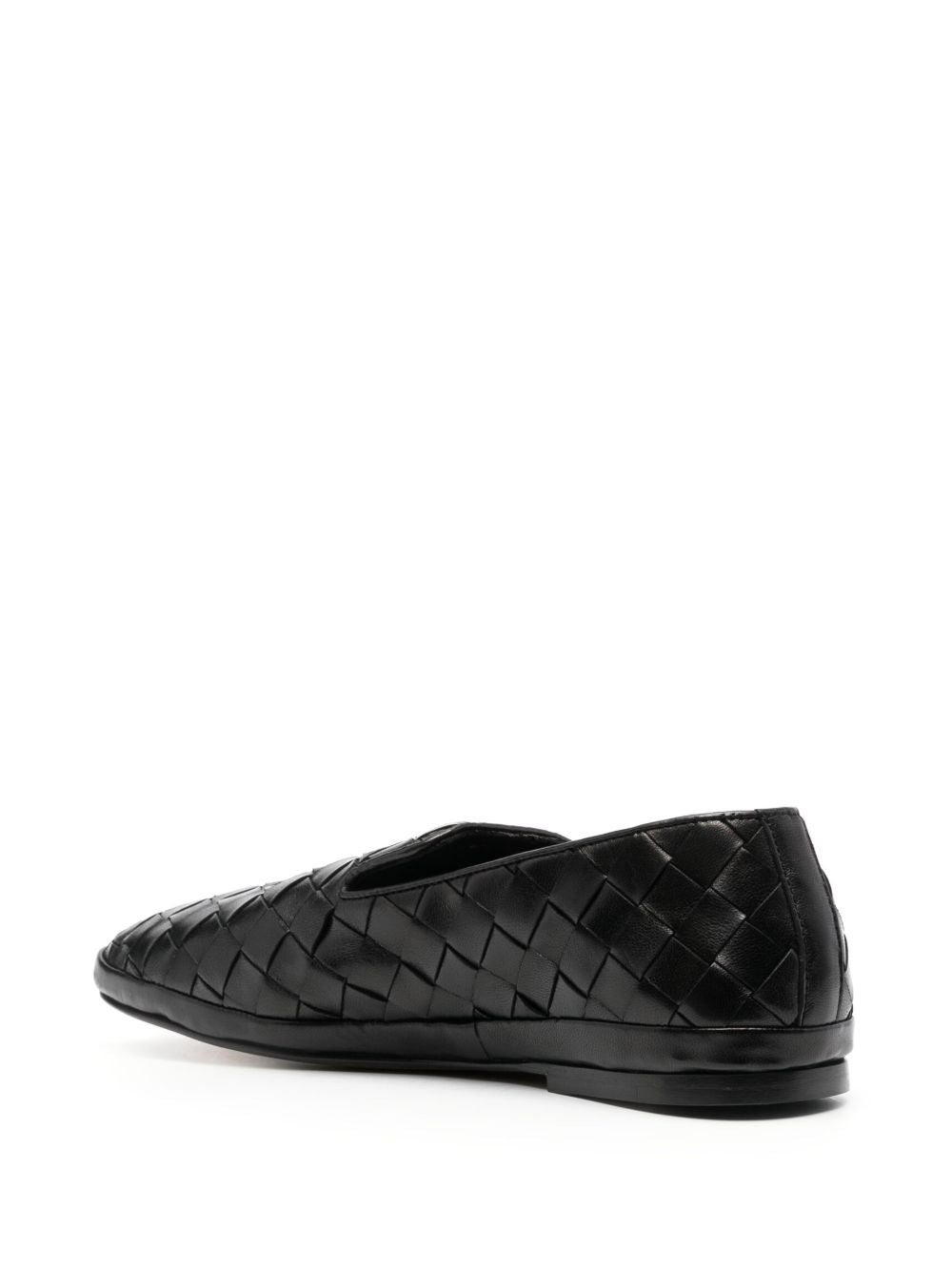 Mocassini Guinea con punta quadrata in nero Henderson baracco - uomo 