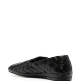 Mocassini Guinea con punta quadrata in nero Henderson baracco - uomo 