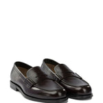 Mocassini in pelle in borgogna Henderson baracco - uomo 