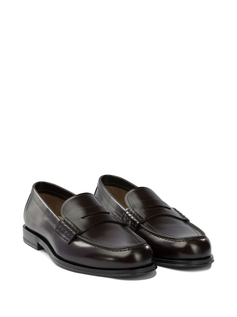 Mocassini in pelle in borgogna Henderson baracco - uomo 