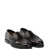 Mocassini in pelle in borgogna Henderson baracco - uomo 