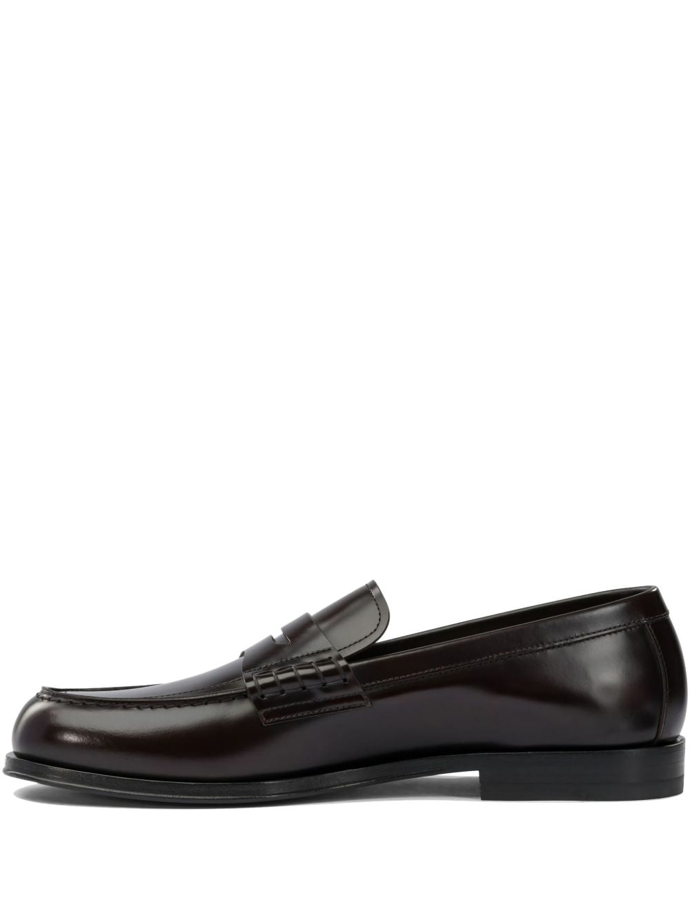 Mocassini in pelle in borgogna Henderson baracco - uomo 
