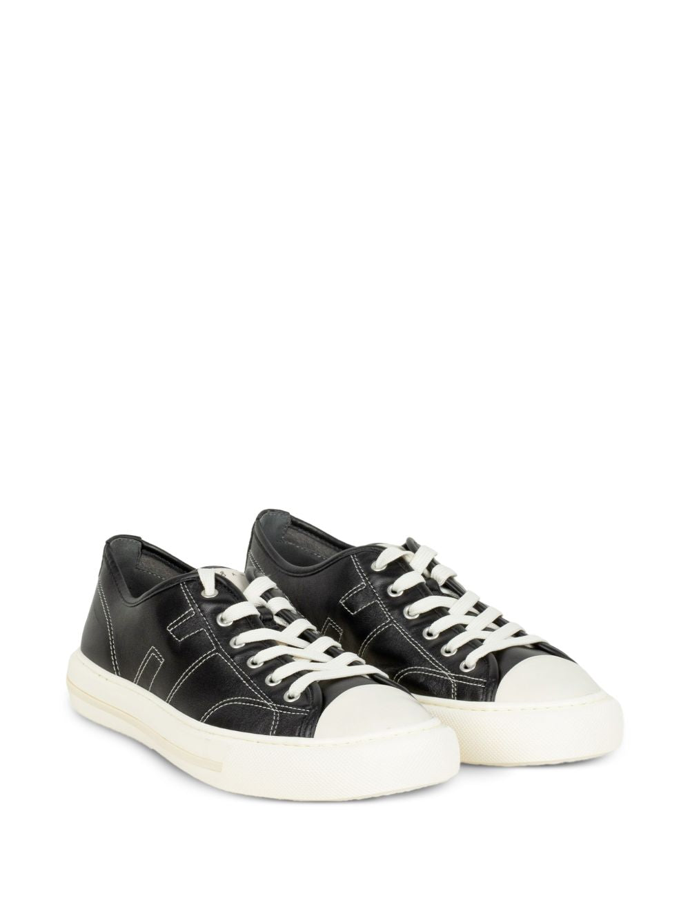 Sneakers Rebel con cuciture a contrasto in nero Hogan - uomo 