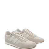 Sneakers basse con logo in grigio taupe Hogan - uomo 