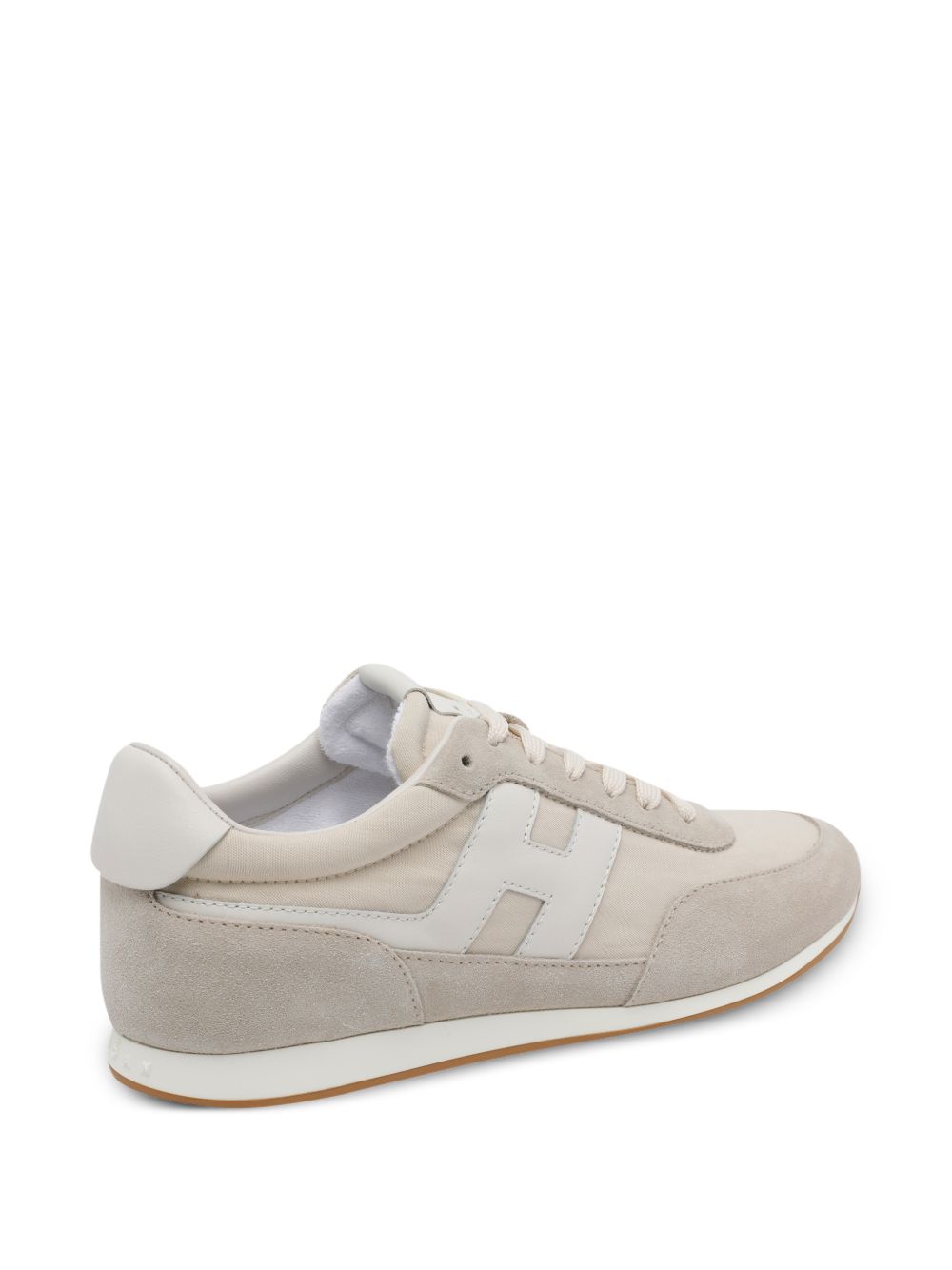 Sneakers basse con logo in grigio taupe Hogan - uomo 