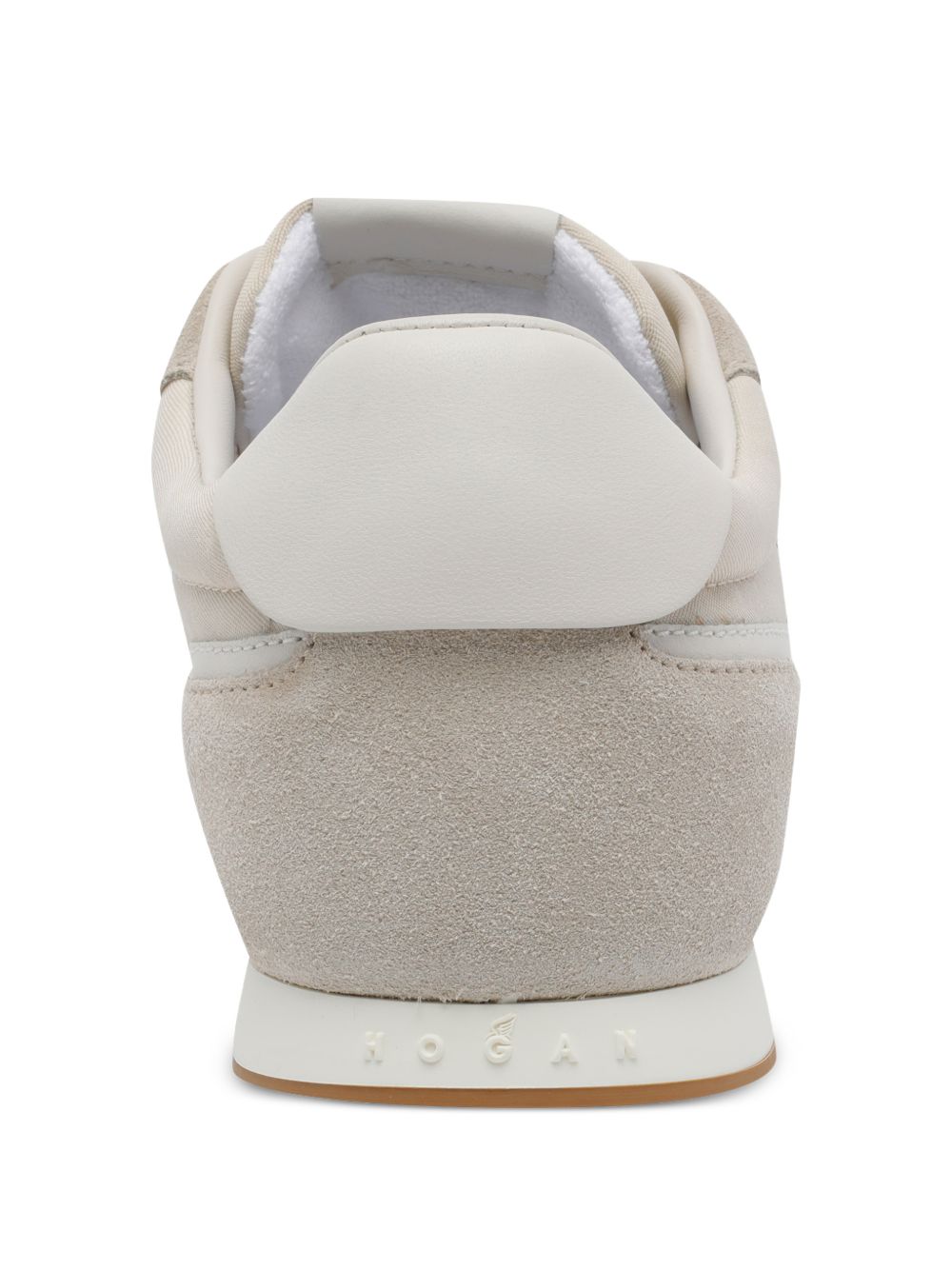 Sneakers basse con logo in grigio taupe Hogan - uomo 