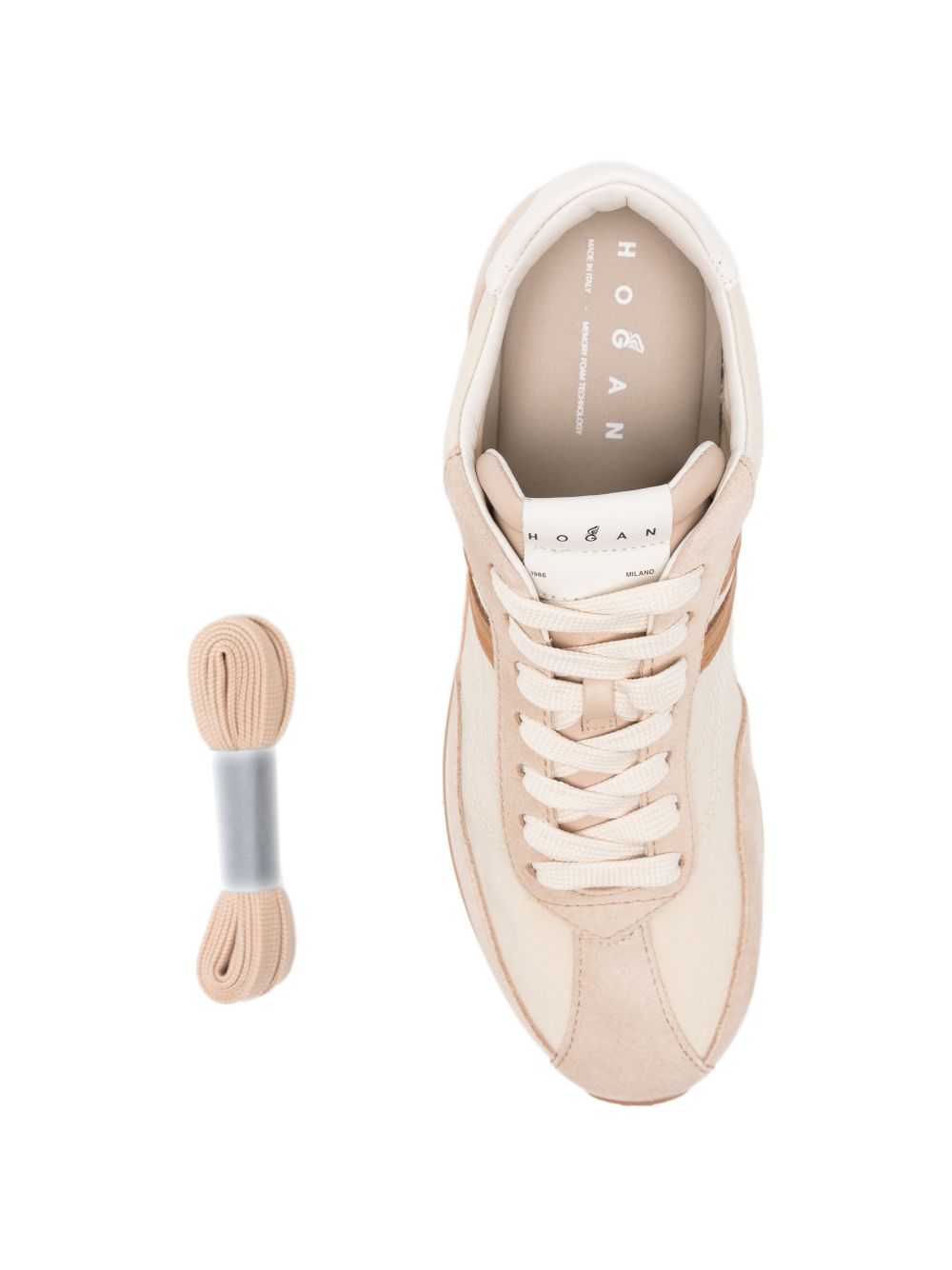 Sneakers con logo in beige Hogan - donna 