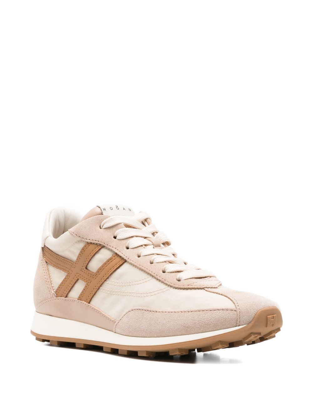Sneakers con logo in beige Hogan - donna 
