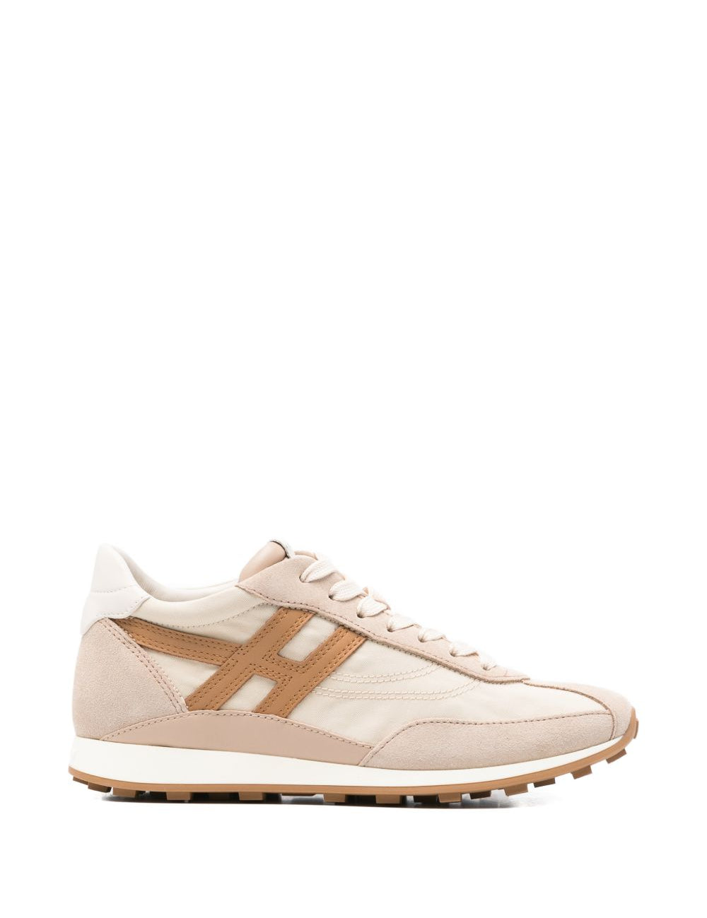 Sneakers con logo in beige Hogan - donna 