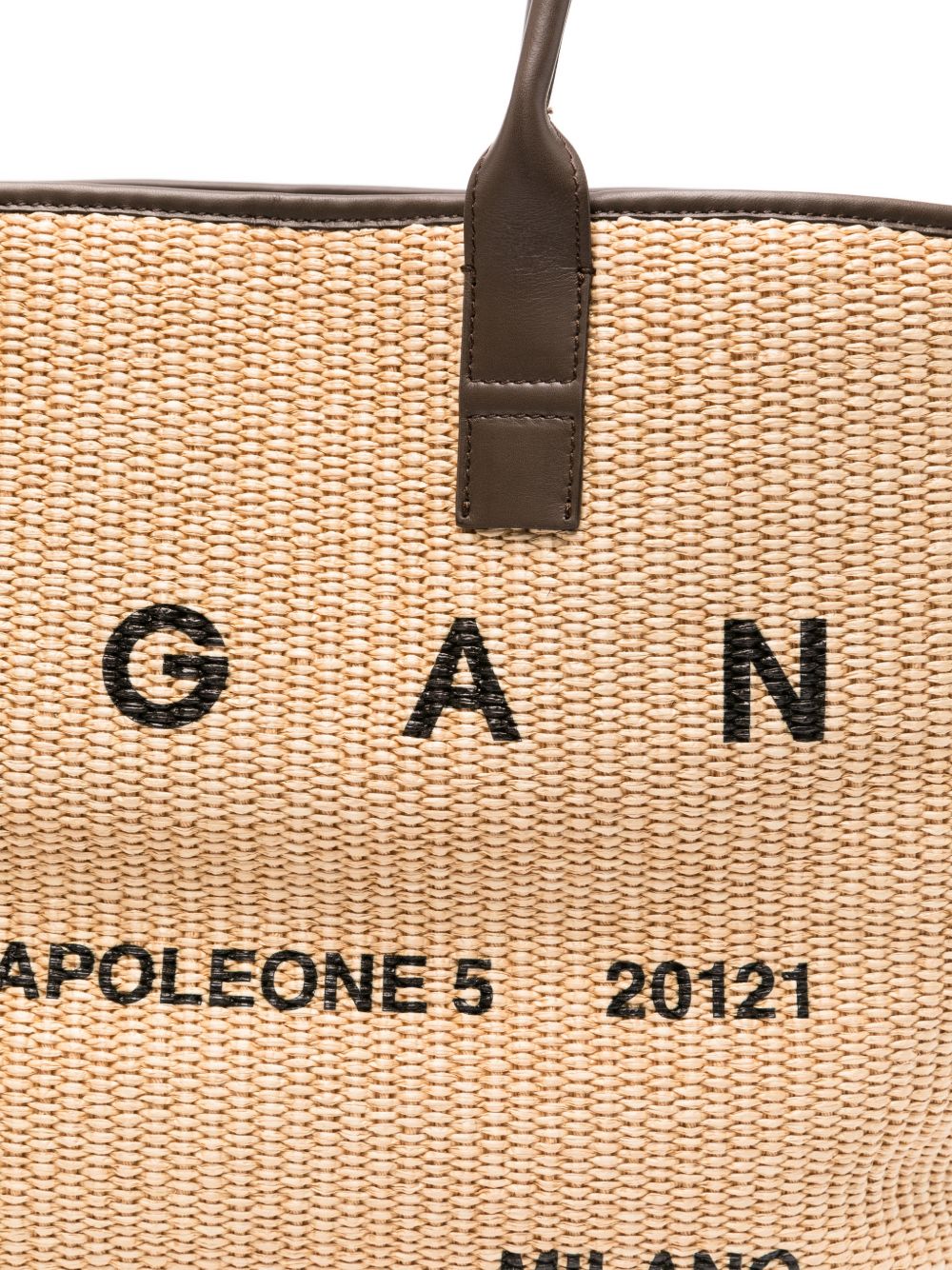 Borsa da spiaggia con logo in beige Hogan - donna 