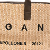 Borsa da spiaggia con logo in beige Hogan - donna 