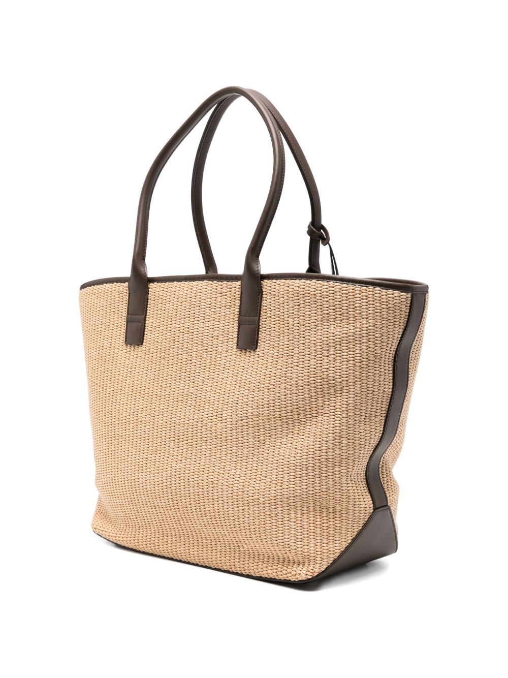 Borsa da spiaggia con logo in beige Hogan - donna 