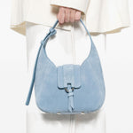 Borsa a spalla con logo H in blue Hogan - donn 