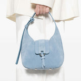 Borsa a spalla con logo H in blue Hogan - donn 