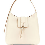 Borsa a spalla con fibbia H in avorio Hogan - donna 