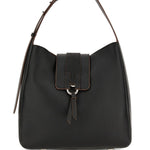 Borsa a spalla con nappa visnu in nero Hogan - donna 