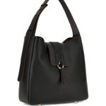Borsa a spalla con nappa visnu in nero Hogan - donna 