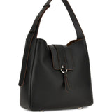 Borsa a spalla con nappa visnu in nero Hogan - donna 