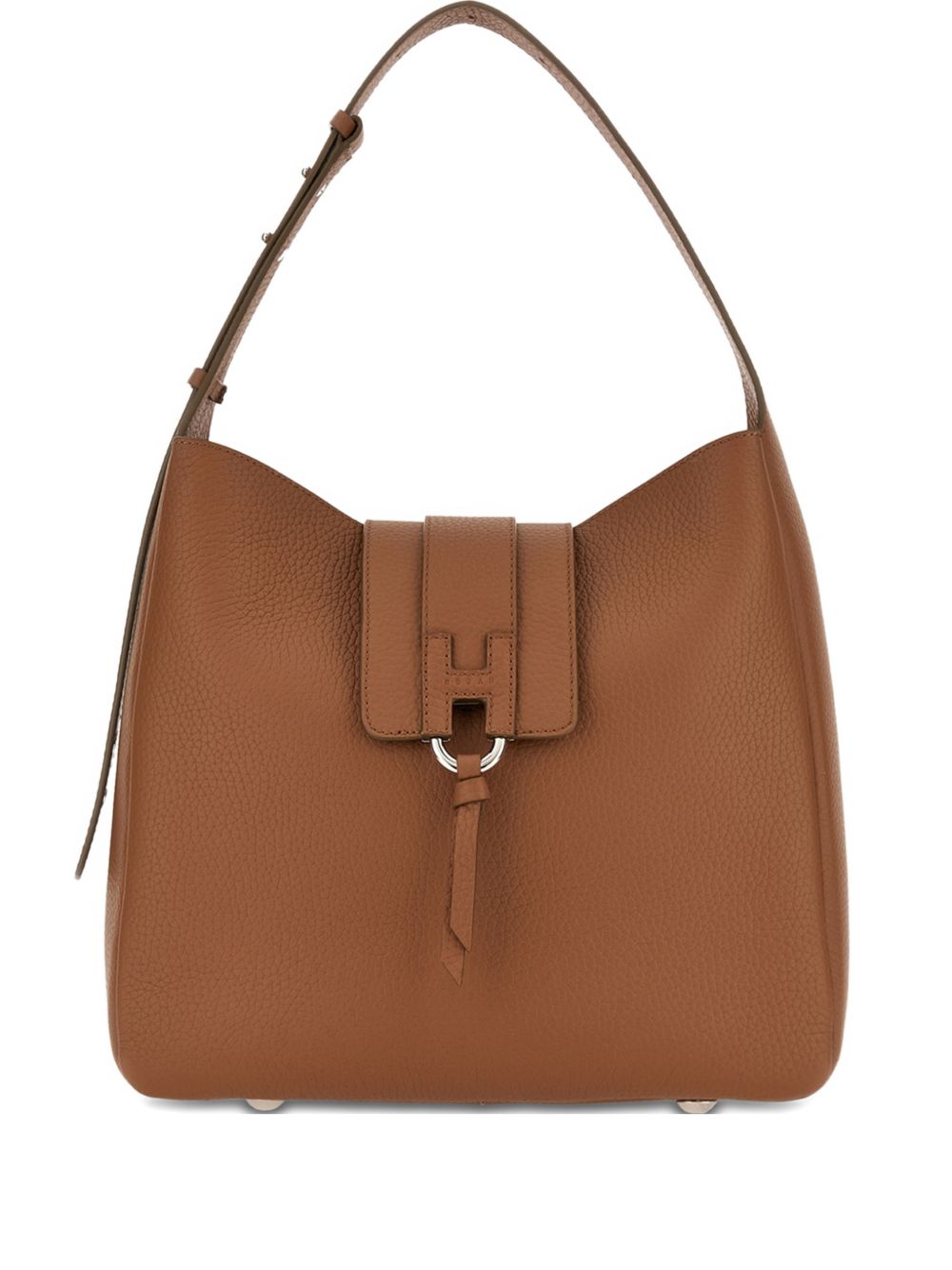 Borsa a spalla con nappa visnu in marrone Hogan - donna 